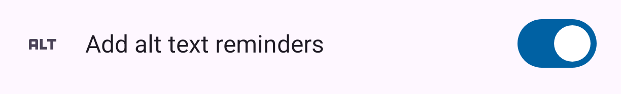 Android settings in the Mastodon for Android app to enable notifications when posting without alt text